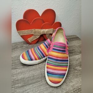 Colorful Striped Women's Sneakers